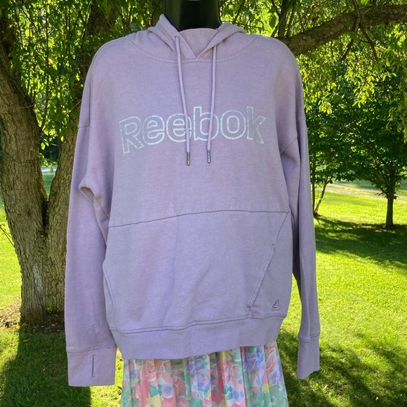 Purple Reebok Sweatshirt Reebok Hoodie Women’s sweat shirt size large - Picture 1 of 9